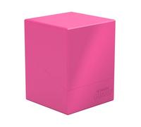 Ultimate Guard Boulder Solid 100+, Deck Case for 100 Double-Sleeved TCG Cards, Neon Pink, Secure & Durable Storage for Trading Card Games, No Transparency