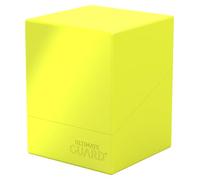 Ultimate Guard Boulder Solid 100+, Deck Case for 100 Double-Sleeved TCG Cards, Neon Yellow, Secure & Durable Storage for Trading Card Games, No Transparency