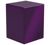 Ultimate Guard Boulder Solid 100+, Deck Case for 100 Double-Sleeved TCG Cards, Purple, Secure & Durable Storage for Trading Card Games, No Transparency