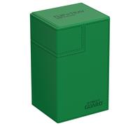 Ultimate Guard Flip'n'Tray 80+ Deck Case - Green, Independent Trays, Magnetic Cl