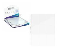Ultimate Guard Premium Protection Durable 9 Pocket Pages Sleeves Card 100 Pieces