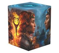 Ultimate Guard RTE Boulder 100+ TCG Deck Box - MTG - Reality Fracture | "Way of the Pyromancer / Way of the Cryomancer"; Officially licensed artwork from Magic: The Gathering's Reality Fracture