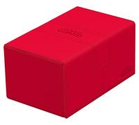 Ultimate Guard UGD011236 Twin Flip'n' Tray 160+ XenoSkin Monocolour Red Card Box