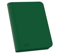 Ultimate Guard Zipfolio 160 - 8 Pocket Xenoskin Green | Card Portfolio for Stand