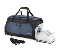 Ultimate Gym Bag 2.0: The Durable Crowdsource Designed Duffel Bag with 10 Optimal Compartments Including Water Resistant Pouch, Navy, Gym Bag the Durable Crowdsource Designed Duffel Bag