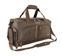 Ultimate Gym Bag 2.0: The Durable Crowdsource Designed Duffel Bag with 10 Optimal Compartments Including Water Resistant Pouch, Brown, Medium (20"), Duffle Bag