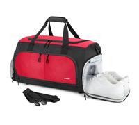 Ultimate Gym Bag 2.0: The Durable Crowdsource Designed Duffel Bag with 10 Optimal Compartments Including Water Resistant Pouch, Maroon, Gym Bag the Durable Crowdsource Designed Duffel Bag
