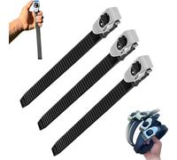 Ultimate Heavy-Duty Grip Lock Strap, Multipurpos Adjustable Metal Ratchet Buckle and Super-Strong Flexi Strap with Metal Buckle, Reusable Locking Straps for Secure Anything(32cm/12.6in,3PCS)