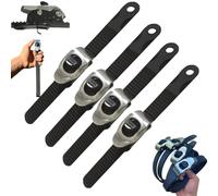 Ultimate Heavy-Duty Grip Lock Strap, Multipurpos Tie Downs Ratchet Straps, Adjustable Metal Ratchet Buckle, Reusable Locking Strap for Secure Anything, Anywhere (4pcs)