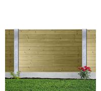Ultimate Horizontal T&G Pack of 5 6x4ft (W: 6ft x H: 4ft) Capped Decorative Garden Fence Panel Fully Framed Strong Treated Interlocked Tongue & Groove Smooth Boards Width 1828mm x Height: 1200mm