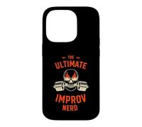 Ultimate Improv Nerd Flaming Skull Barbell Gym Workout Graph Case for iPhone 14 Pro