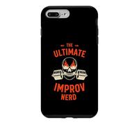 Ultimate Improv Nerd Flaming Skull Barbell Gym Workout Graph Case for iPhone 7 Plus/8 Plus