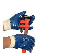 Ultimate Industrial A825/09 A825 Armanite Nitrile Fully Coated Work Gloves, 1 Pair, Size 9, Blue