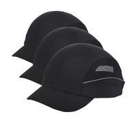 Ultimate Industrial HPBC_PREM-BLACK Deluxe Vented Bump Cap, Black (Pack of 3)