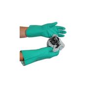 Ultimate Industrial NL15 Lightweight Nitrile Gauntlets, 8/Medium, Green