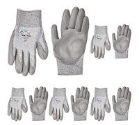 Ultimate Industrial PU300/09 PU300 Kutlass PU Coated Cut Resistant Work Gloves, 1 Pair, Size 9/Large, Grey (Pack of 5)