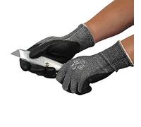 Ultimate Industrial PU500/08 PU500 Kutlass PU Coated Cut Level 5 Work Gloves, 1 Pair, Size 8/Medium, Black/Grey