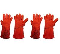 Ultimate Industrial WGR - SIZE MENS WGR Standard Welding Gauntlet, Single Pair, Size 10/Large, Red (Pack of 2)