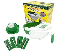 Ultimate Irish Ronnie Neville Prep Bowl, Vegetable Slicer Salad Maker Kitchen Tools to Shred/Slice/Rinse, All-in-One Kitchen Tool Salad Cutter Bowl, As Seen on TV Products