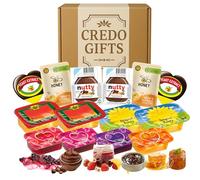 Ultimate Jam and Marmalade Airbnb Hamper With Miniature Jams, Marmalade, Honey, Hazelnut Chocolate Spread and Yeast Extract- Mini Hampers, Small Travel Food Box, Preserves Selection