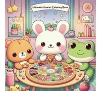Ultimate Kawaii Colouring Book for All Ages: Big Cute Creatures, Fantasy Worlds & Fun, Easy Designs