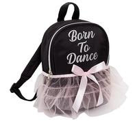 Ultimate Kids Born To Dance Mini Backpack for Girls Dance Bag Gym Sports Ballet Dancer Duffle Bag Cheer Dancing Yoga Class Womens Day Bag Handbag Black and Pink School Rucksack