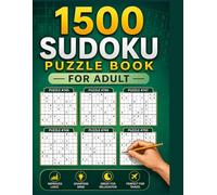 Ultimate Large Print Sudoku Puzzle Book for Adults: 1500 Easy, Medium & Hard Puzzles in 500 Pages