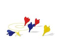Ultimate Lawn Darts Game Set - 6 Multi-Colored Darts with 3 Rings [1 Start + 2 Targets] - Fun Outdoor Garden Game for Kids & Adults For Birthdays, Holidays & Family Fun
