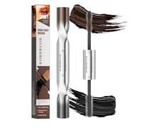 Ultimate Length & Curl Mascara Duo - Volumizing & Lengthening Formula For Lifted, 4D Silk Fiber Enhancer, Water Proof Masc/Ara In Brown + Black, Long-Lasting Wear, Gentle for Sensitive Eyes (1)