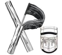 Ultimate Length & Curl Mascara Set for Lash Extensions Look & Lash Curler, 4D Silk Fiber Long-Lasting Formula, Clump-Free & Sensitive Eyes Safe, Visibly Lifted Lashes for Dramatic Eye Look