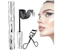 Ultimate Length Curl Mascara Set, Volumising & Lengthening Mascara, 4D Silk Fiber Lash Enhancer, Waterproof Smudge-proof Long-lasting (1 PCS)