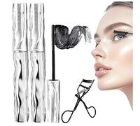 Ultimate Length Curl Mascara Set, Volumising & Lengthening Mascara, 4D Silk Fiber Lash Enhancer, Waterproof Smudge-proof Long-lasting (2 PCS)