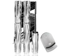 Ultimate Length & Curl Mascara Set,Waterproof Black Mascara,Lash Serum for Growth,Telescopic Smudge Proof M/ascara for Women,Long-Lasting 4D Silk Fiber Lash Enhancer,2 Pack with Eyelash Curler