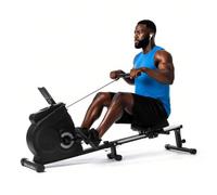 Ultimate Magnetic Rowing Machine for Home Fitness - 300lbs Capacity Compact Indoor Rower with 8 Quiet Resistance Levels Full Body Workout Easy Storage