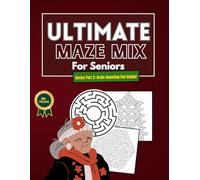 Ultimate Maze Mix for Seniors: Volume 2: 180 Challenging Hexagon, Pagoda & Square Mazes | Large Print Brain Games with Full Solutions for Seniors & Adults
