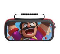 Ultimate Nintendo Switch Game Holder: Switch 2 Brawl StarsCarrying Case with 20 Card Slots & Large Accessory Compartment for Chargers, Headphones And Nintendo Bumper Case. Scratch-Resistan