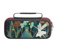 Ultimate Nintendo Switch Game Holder: Switch 2 Forest, Mushroom, Girl, CatCarrying Case with 20 Card Slots & Large Accessory Compartment for Chargers, Headphones And Nintendo Bumper Case.