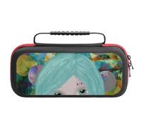 Ultimate Nintendo Switch Game Holder: Switch 2 Ink Painting, Gothic, GirlCarrying Case with 20 Card Slots & Large Accessory Compartment for Chargers, Headphones And Nintendo Bumper Case. S