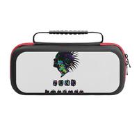 Ultimate Nintendo Switch Game Holder: Switch 2 Punk Forever, AvatarCarrying Case with 20 Card Slots & Large Accessory Compartment for Chargers, Headphones And Nintendo Bumper Case. Scratch