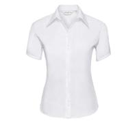 Ultimate Non-Iron Short-Sleeved Shirt Russell Collection White XXXL