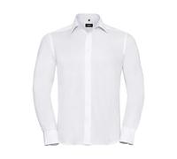 Ultimate Non-Iron Tailored Long Sleeve Shirt Russell Athletic Blanc 3XL