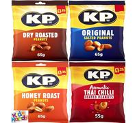 Ultimate Nuts Variety Box - Honey Roasted, Dry Roasted, Thai Chilli Coated & Original Salted KP Nuts, all in one handy box - 16 packets - perfect for snacking, treats and gifting