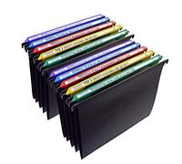 Ultimate Office MagniFile Hanging File Folders V Base Letter Size with 11 inch Magnified Indexes That Double The Size of Your File Titles to Find Files Fast. (Set of 10 Assorted)