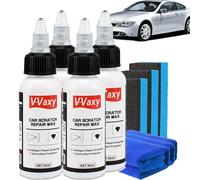 Ultimate Paint Restorer, V-Vaxy Car Scratch Repair Wax, Vvaxy Liquid Glass Car Coating, Car Scratches Repairing & Polishing Wax Paint Restorer (4 Pcs)