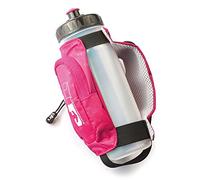 Ultimate Performance Kielder Handheld 600ml Water Bottle Carrier Zipped Pocket Carrier For Small Essentials Key Clip Hi Vis Reflective Trim Padded Moisture Wicking Hand Strap Run Marathon Hike