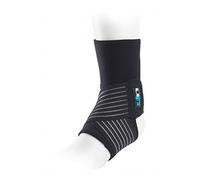 Ultimate Performance Neoprene Ankle Support with Straps, Black/Grey, One, UP5225