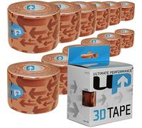 Ultimate Performance Sports Kinesiology 3D Tan Physio Muscle Strain Injury Pain Support Tape - 12 x 5m Rolls
