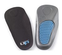 Ultimate Performance Ultimate Gel Heel and Arch Support 3/4 Insole, Small/Medium, Black/Blue