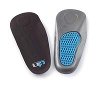 Ultimate Performance Ultimate Gel Heel and Arch Support 3/4 Insole, Small/Medium, Black/Blue