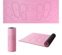 Ultimate Pink Squat Mat with Foot Positioning - 30” x 13.8”, Non-Slip, Ultra-Cushioned Exercise Mat for Perfect Squats, Leg & Abdominal Workouts - Transform Your Home Gym, Odor-Free & Durable (Pink)